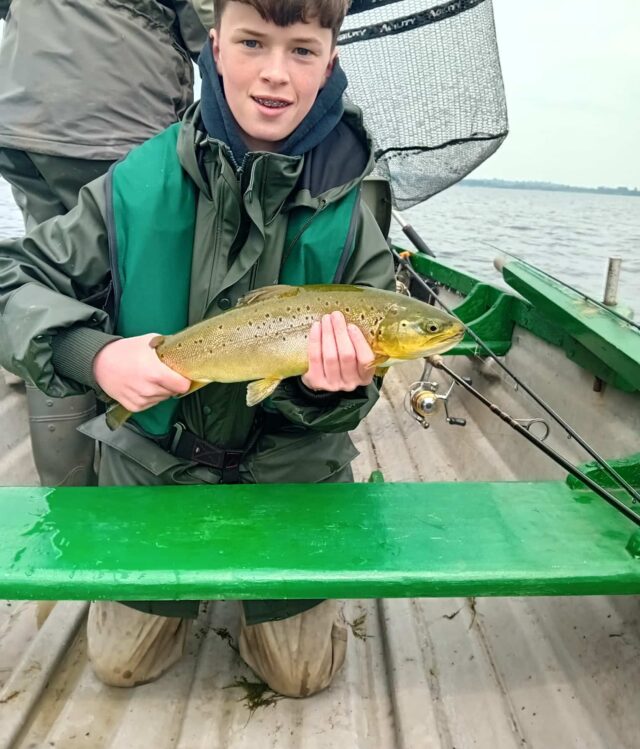 Seamus McGuinness with his Owel trout