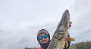 198 Pike for French Anglers at Melview Fishing Lodge in Longford Julien with one of many.