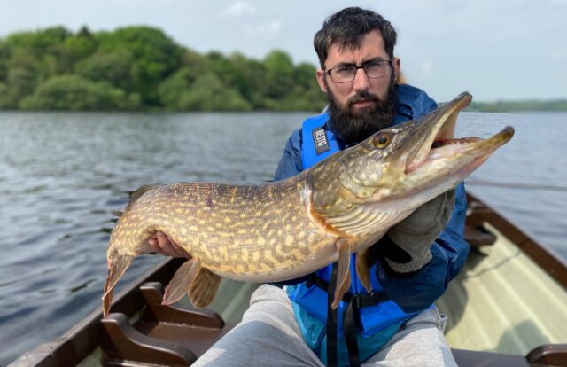 Cody with one of his better pike on the day