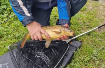 Lucky last cast by Liz bags Boylan clan a carp at Oaklands