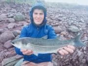 Good bassing and mullet despite cold in Kerry mullet