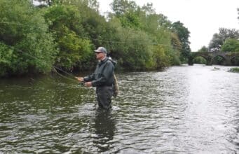 Still a few mayfly hatching on the Deel seward casting on the Deel