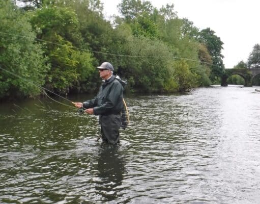Still a few mayfly hatching on the Deel seward casting on the Deel
