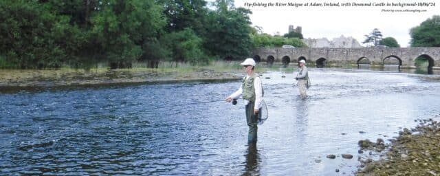 Patti and Bill fishing at Adare