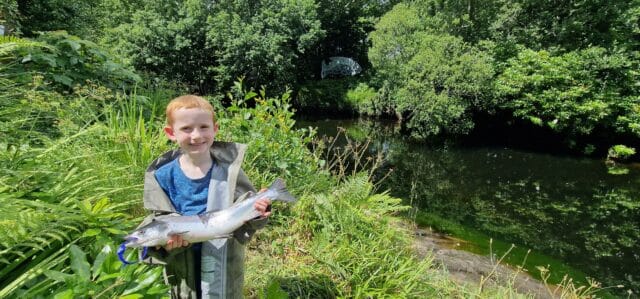 Killian's first salmon