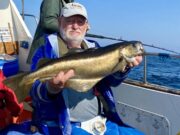 Great fishing in warm September sunshine on the Isle of Aran