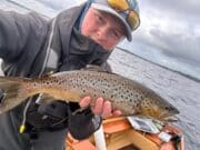 A blustery evening on Derg makes for some ideal trout fishing trout