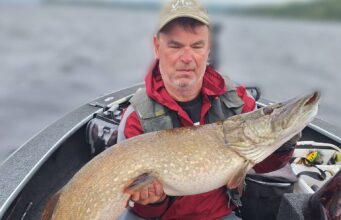 Returning US angler does it again with big pike, perch and trout on Lough Derg Big Derg pike, 112cm