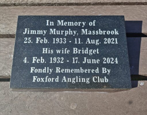 Memorial Table for Jimmy and Bridget Murphy unveiled at Lough Conn