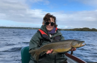 Lough Sheelin Rehabilitation Competition in October 2022 where she finished 3rd having caught a beautiful wild brown trout of 5.79lbs
