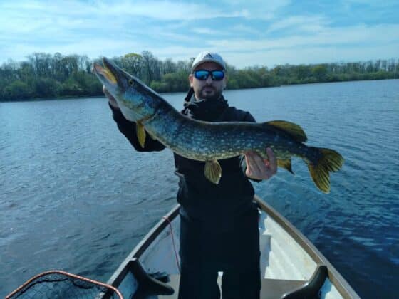 Julien using soft lure.