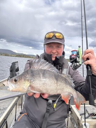 40cm perch in super condition on a 7gram jighead