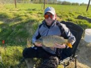 Tench on the take at Grange Glebe fishery