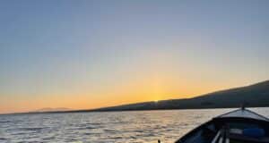 Plenty of sunshine but not much salmon for Currane anglers Gentle currane this evening, 11 April 2025