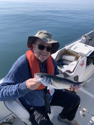 Haim Omer with a lure caught bass