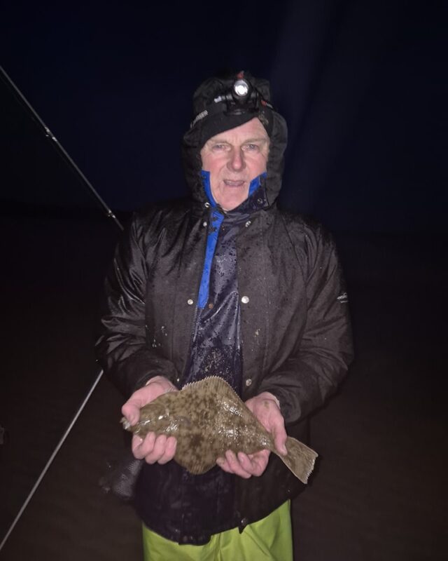 Pat Byrne with a fine 35cm flounder