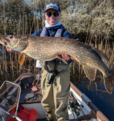 Philippe with a cracking Pike