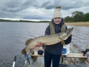 Ten year old Evie smashes her PB with a 91cm pike