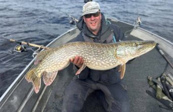 52 pike to 31lb for UK anglers on Lough Erne Alex with a pike just under 30lb