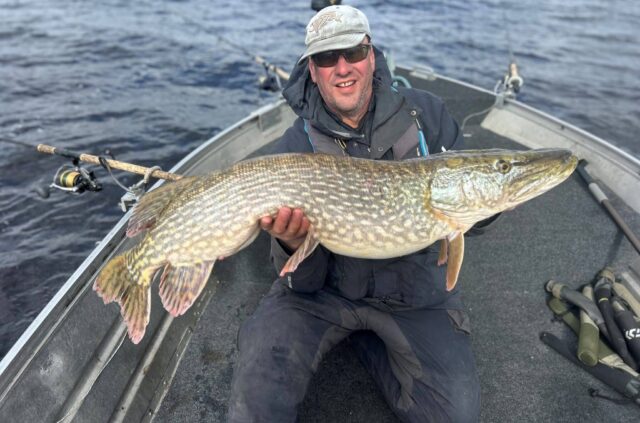 Alex with a pike just under 30lb