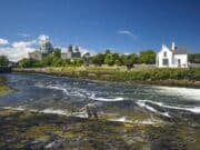 IFI announces Galway Fishery closure due to high water temperatures Galway Weir on the Galway Fishery, which is now closed to angling