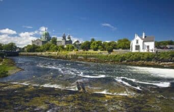 Galway Weir on the Galway Fishery, which is now closed to angling