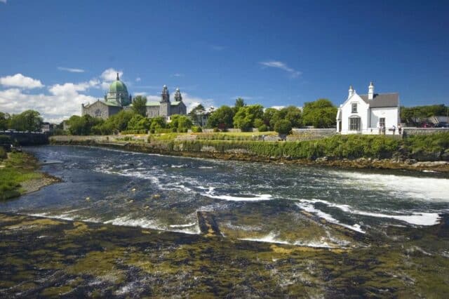 Galway Weir on the Galway Fishery, which is now closed to angling