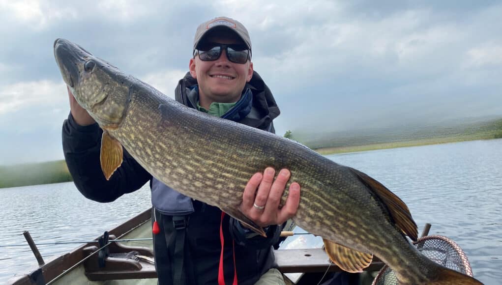 Ryan Crozier - pike on the fly 101cms
