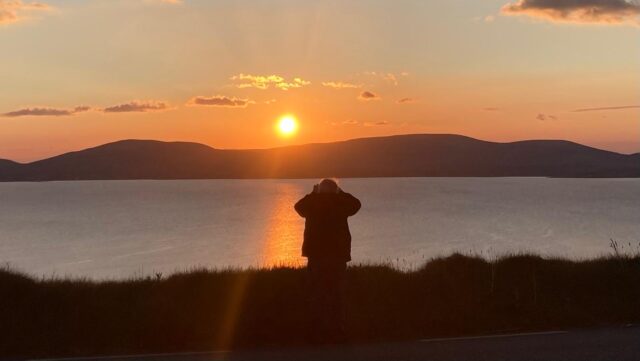 Loher at last light. Watching the the watcher