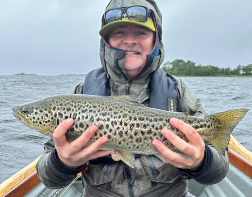 Spectacular Caenis sport on Corrib before the rain, mayfly producing well now