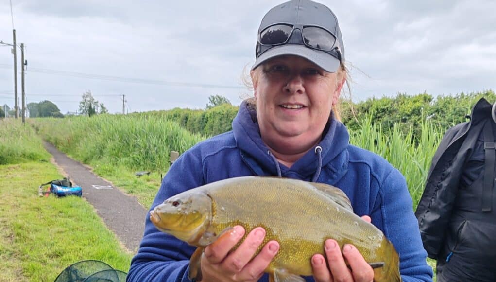 Paula with a tench
