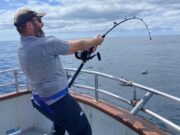 Specimen skate, shark and cod for Courtmacsherry Angling Centre Alex putting on the heat
