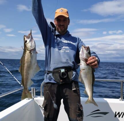 Allard Van Dyke with 2 nice pollock.