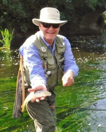 Brock's beautiful brown trout from the Deel