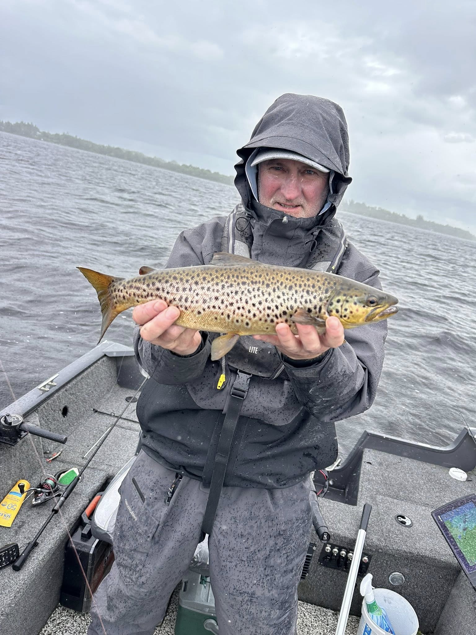 Trout on Lough Derg. Hard to believe it rained last week