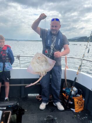 Cahill McGinley with another thornback