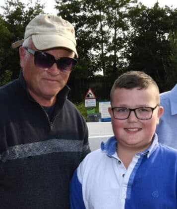Billy Catterson Paul Riley, chair of Kesh and District Angling Club