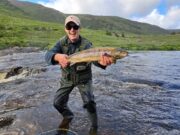 Salmon and sea trout from the Erriff despite conditions Lairgnen McDermot, Erriff falls