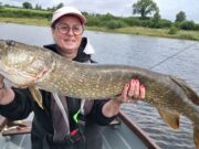 108cm summer pike for Sandrine on the Shannon!