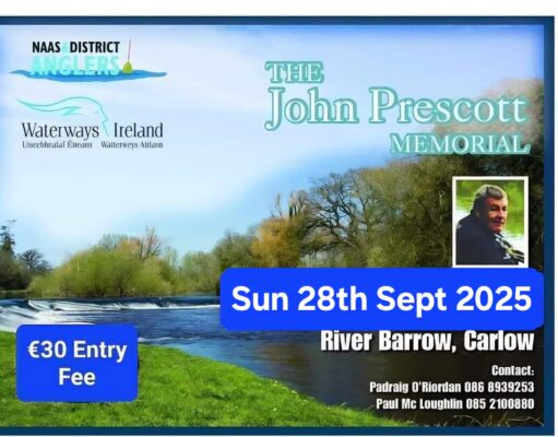 Naas & District Anglers announce dates for John Prescott Open Match