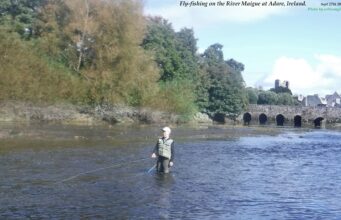 Young anglers on the Maigue already looking forward to next season Harry Ahern with pal James McDonagh behind