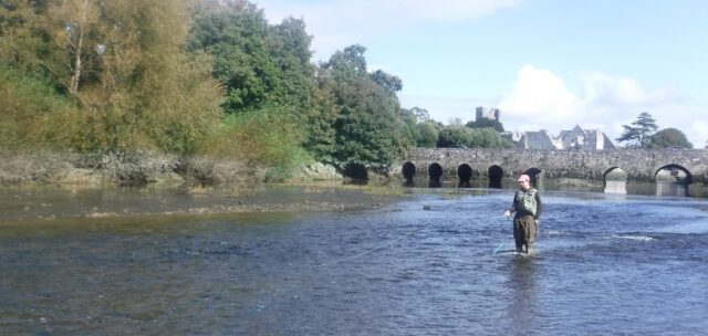 James McDonagh fly-fishing t he Maigue at Adare