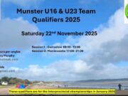 Dates and Venue announced for Munster U16 & U23 Qualifiers