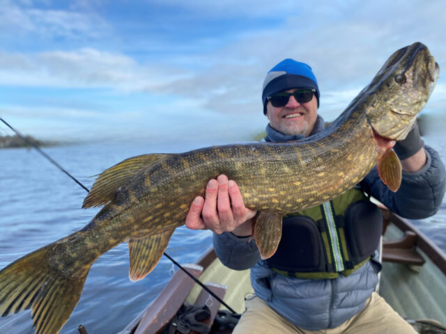 Craig McCullough with 103cm pike