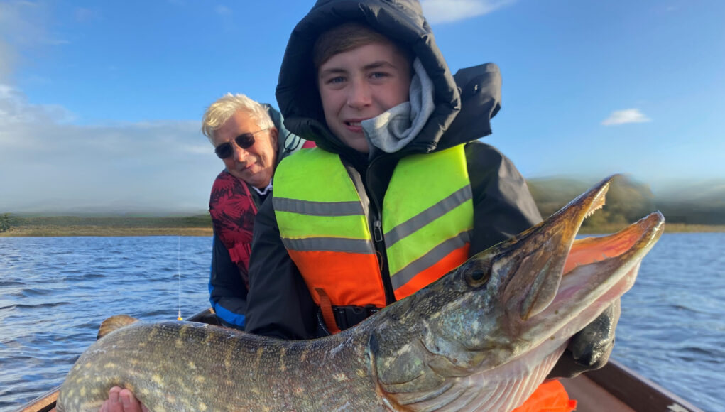 Frankie with his big pike