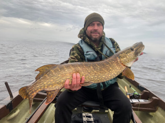 Lester Hagan with his 111cm pike
