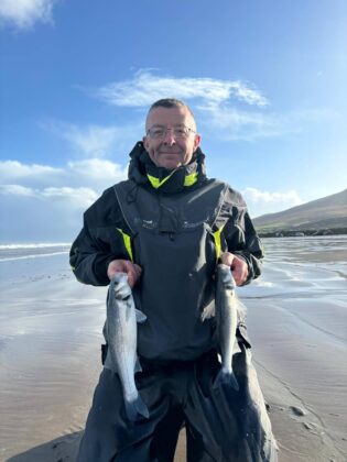Martin with a brace of bass