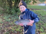 Charlie McGee catches 8 rainbows at Southern County Fishing Resort Charlie at Southern County Fishery