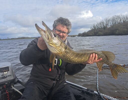 Fine pike from Fergus system for angling duo