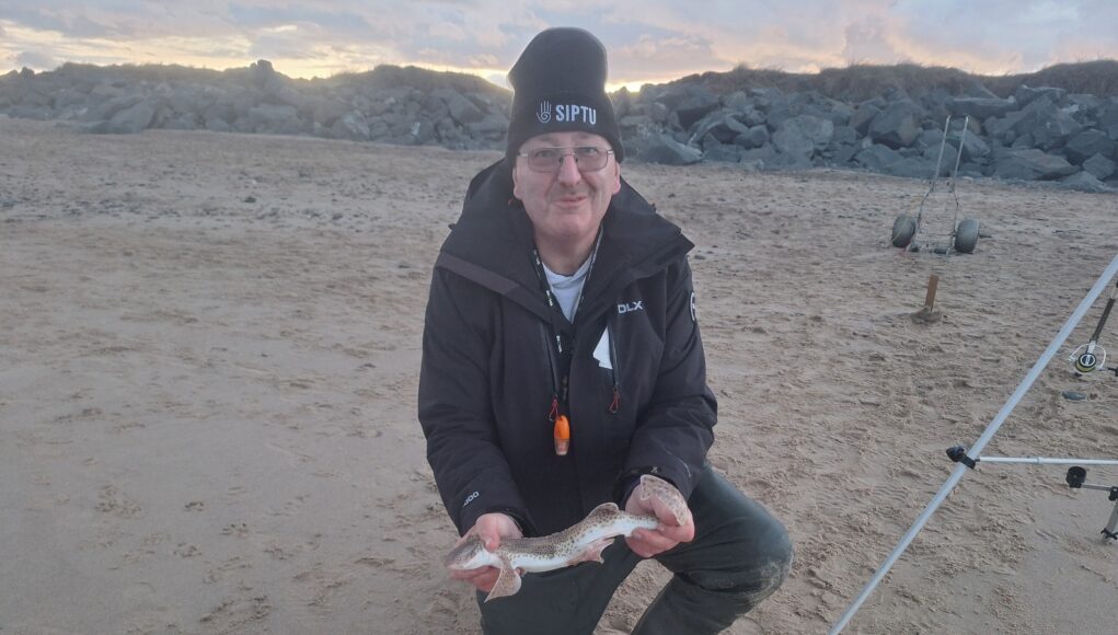 Donal Mullen with dogfish